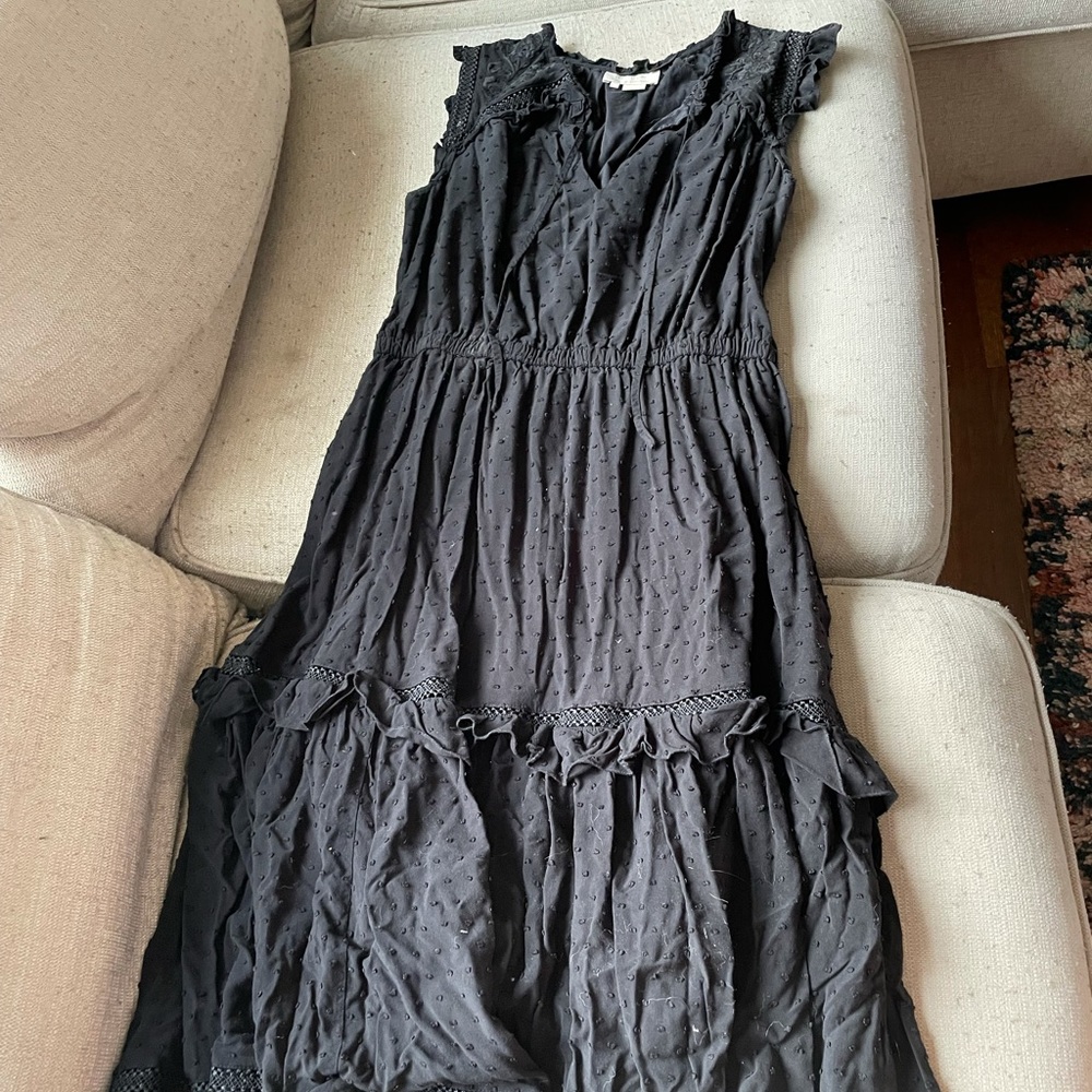 Worn but in great condition Kate Spade black maxi dress